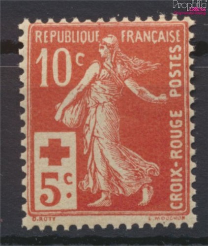 France 126 neuf 1914 rouge - 126, cr