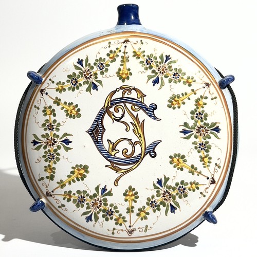 Gourde pèlerin faïence - gourde, de