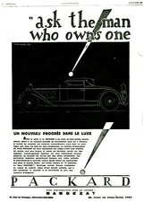 Publicité Ancienne  Voiture Packard Série No 6  1929 