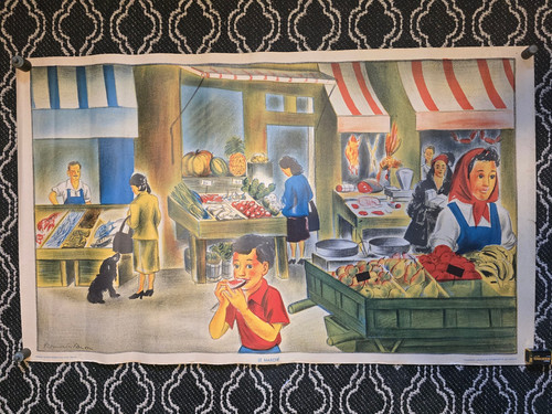 Affiche scolaire marche - le,