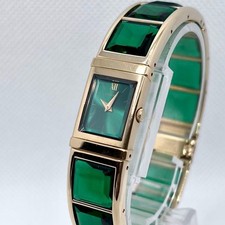 Montre à quartz femme Seiko Lassale bracelet cadran doré vert sans boîte...