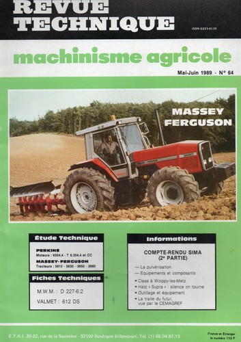 Revue technique tracteurs - revue,