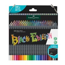 [116411] Faber-Castell Crayons de couleur Black Edition, étui en carton de 100