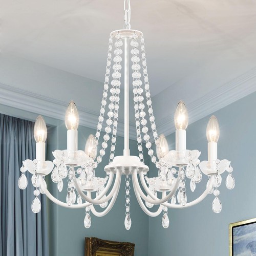 Lustre salon cristal 6 - lustre,