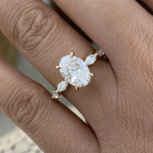 Bague diamant taille - , ronde