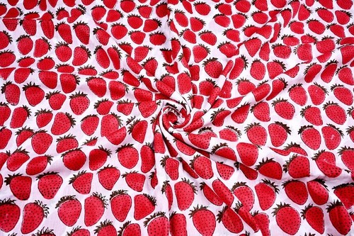 Tissu imprimé main - à, la
