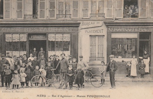 Cpa méru rue agnicourt - mÉru,