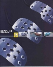 Catalogue RENAULT Clio RS 182 / Clio V6 / Megane RS 04/2004 Grande Bretagne / UK
