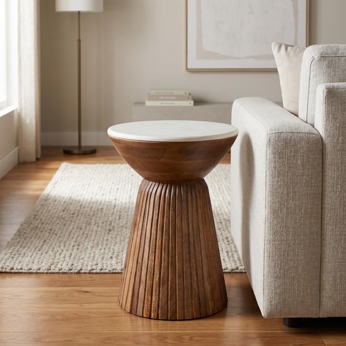 Marble top solid - solid, mango