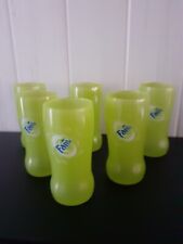 Lot de 6 VERRE PUBLICITAIRE MARQUE FANTA vert pomme 