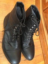 ZARA Man lace up side zip