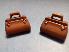 PLAYMOBIL Western  *2 sacs marrons pour voyageurs du Far West en diligence/train