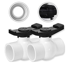 Lot de 2 vannes à bille PVC 1