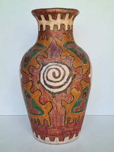 Grand vase artistique - , carton