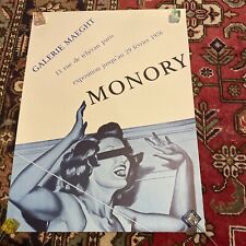 Jacques MONORY Affiche Poster originale Exposition Galerie MAEGHT 1976 Perfect !