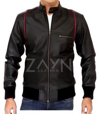 Blouson bomber noir élégant