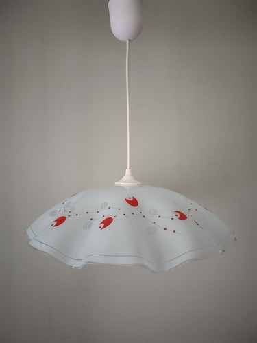Suspension opaline blanche - suspension,