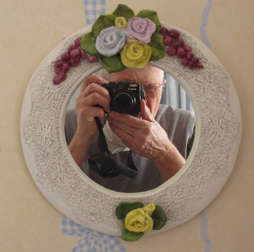 Miroir orval avec décor - avec,