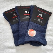 3 Paire Hommes Chaussettes Extra Large Sensible Bord Souple Diabétique Jeansbleu
