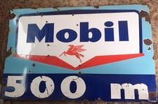 ancienne PLAQUE EMAILLE MOBIL
