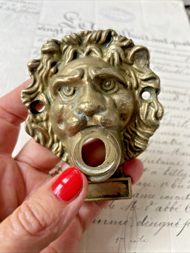 Ornement tête lion en - ornement,