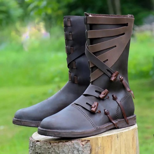 Bottes médiévales cuir - médiévales, en