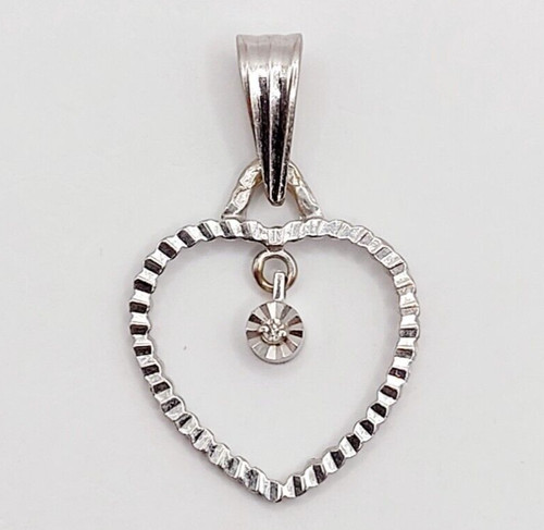 Pendentif blanc 18k formant - pendentif,
