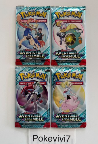 Booster cartes pokémon - x4,