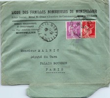 Marcophilie - Timbre(s) sur Lettre  publicitaire cf cliche [MZ486]