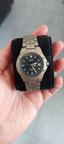 Seiko 5k25 0a70 solar - seiko, titanium
