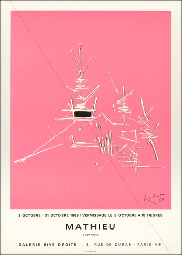 Georges mathieu affiche - georges,