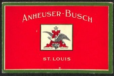 Budweiser Publicité " Big Tom au Travail " à Repos " Livret Carte Postale