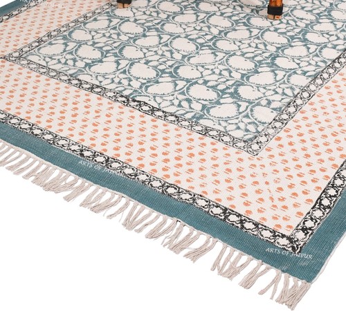 Tapis rectangulaire coton - tapis,