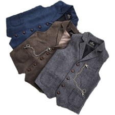 Hommes Laine Mélange Gilet