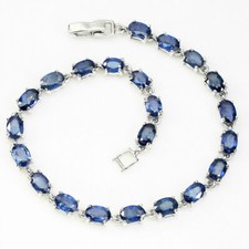 Bracelet En Saphir Bleu