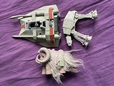 STAR WARS Bantha + vaisseau Snowspeeder Action Fleet 1995 + AT-AT métallique