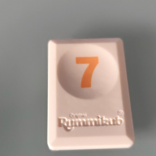 Tuile chiffre orange - , pièce
