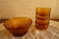 Ensemble saladier et coupelles