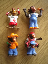 Pub omo singe 4 figurine s lot  publiciataire omo maouse costaud ...
