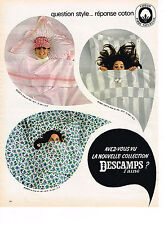 PUBLICITE ADVERTISING  1967   DESCAMPS L'AINE   draps