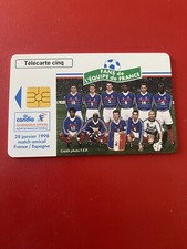 CTELECARTE Carte Téléphonique 28 Janvier 1998 Foot France / Espagne France 98