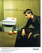PUBLICITE ADVERTISING 065  2001  LEXMARK imprimante  scanner MULTIFFONCTION X 83
