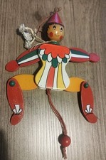 Marionnette en bois articulée – modèle vintage coloré Taille 21cm