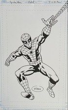 Planche Illustration Originale De Jean Yves Mitton Spiderman