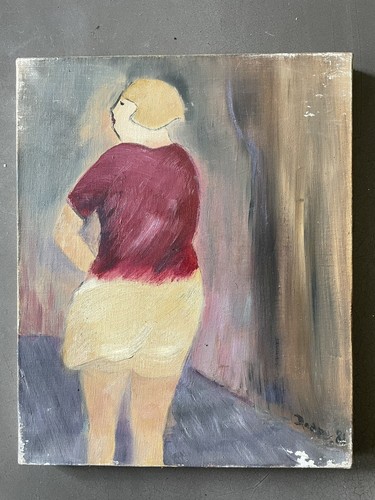 Tableau peinture vintage femme - vintage,