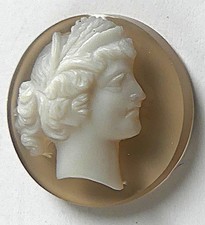 CAMEE CAMEO AGATE ANCIEN 19è
