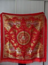 tenture chinoise Brocaded flowers soie et broderies