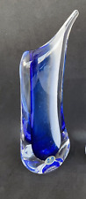 Vase d’ARTCRISTAL Bohemia, cristal, forme élancée, bleu, H : 22 cm, Tchéquie