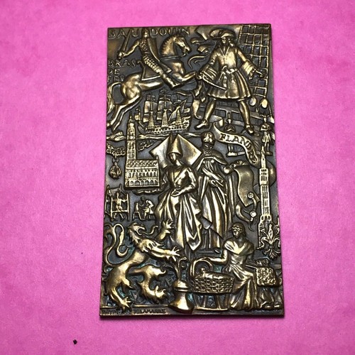 Rare plaquette baudouin les - plaquette,