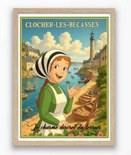 🎨 Affiche Vintage "Clocher